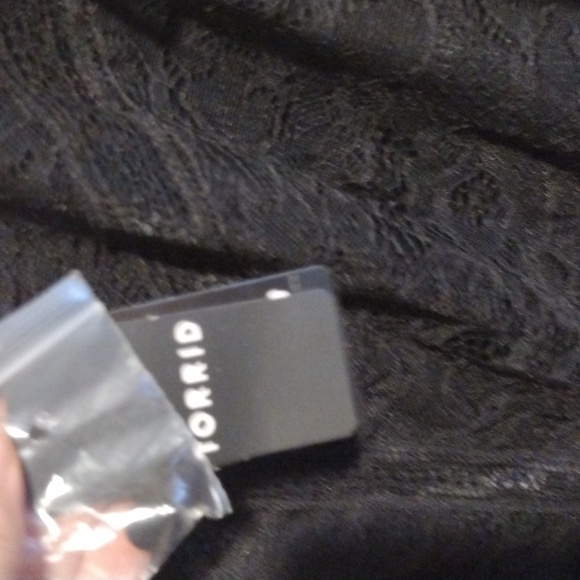 NWT Torrid Lace Black Layered Top Size L/00 - Picture 7 of 9